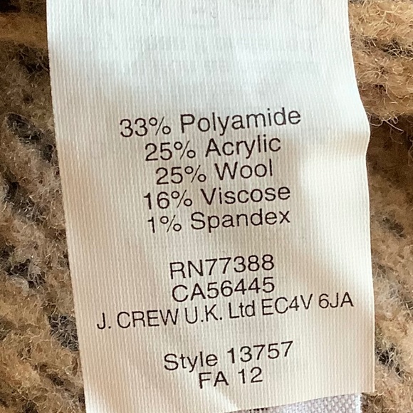 J CREW Black & Brown 7 hook Cardigan Sweater XL - Picture 7 of 12